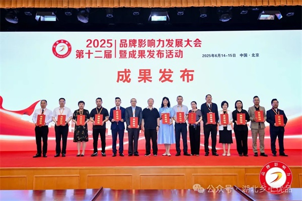 2025品牌影响力发展大会暨成果发布活动在北京举办 乡土优品公司荣膺多项成果奖项